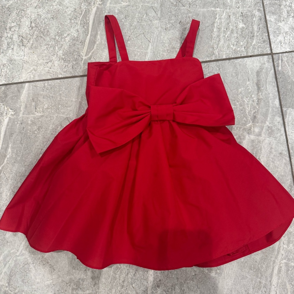 Loveshackfancy Red Bow Dress